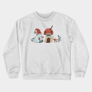 Gnome and House Fly Agaric Crewneck Sweatshirt